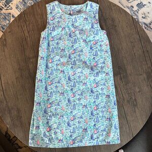 Vineyard Vines Sail Boat Pampanga Shift Dress Girls Size 12
